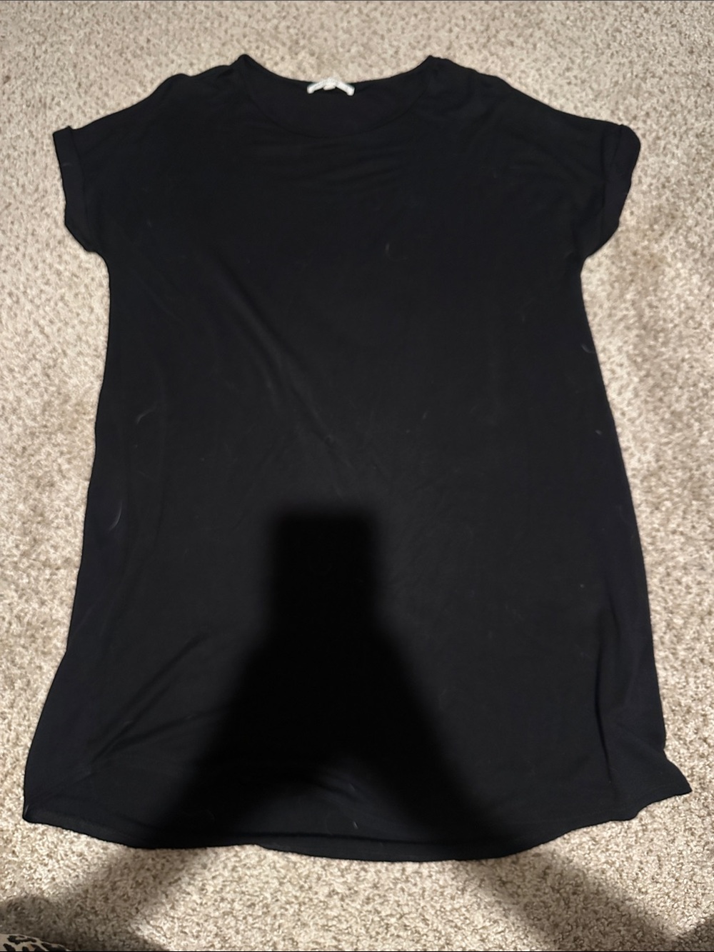 Classic Black Short-Sleeve Scoop Neck Tee